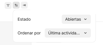 Selector de estado de la bandeja