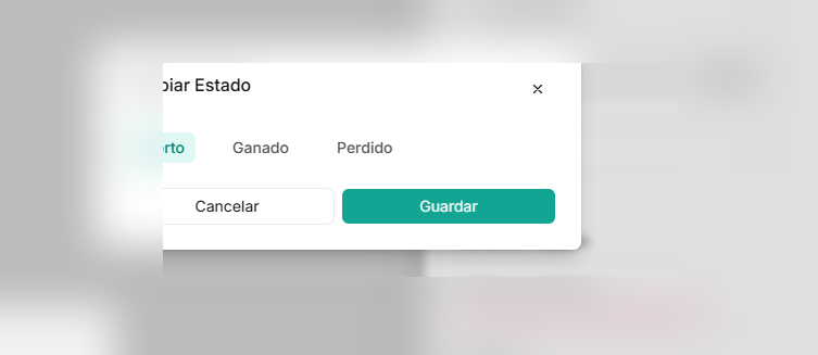 Cómo cambiar el estado comercial de una tarjeta Kanban — Waclis Inbox