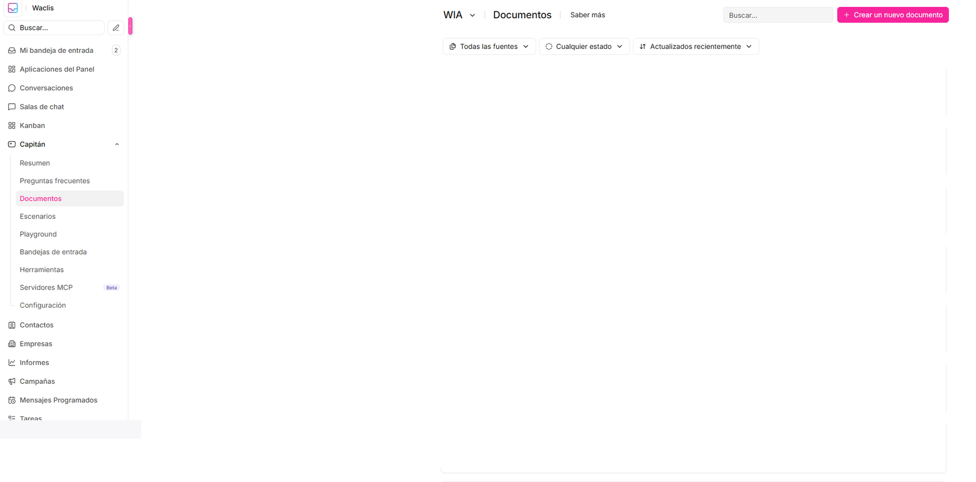 Cómo gestionar documentos de conocimiento
