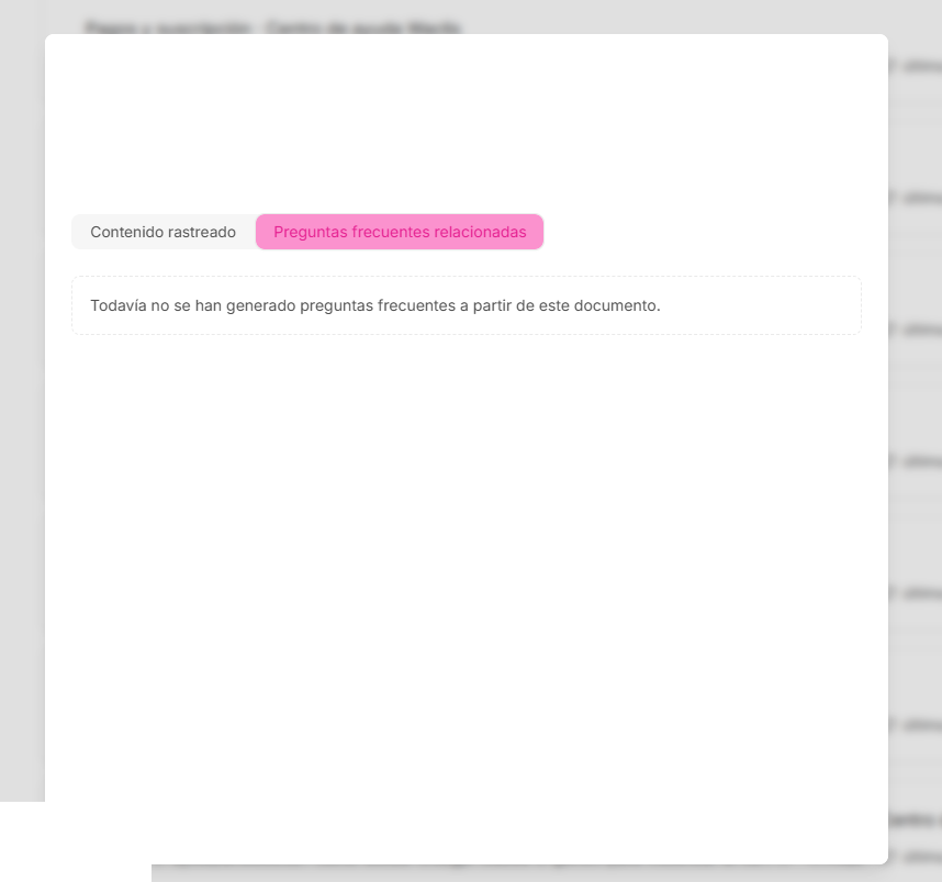 Cómo revisar preguntas frecuentes generadas desde documentos