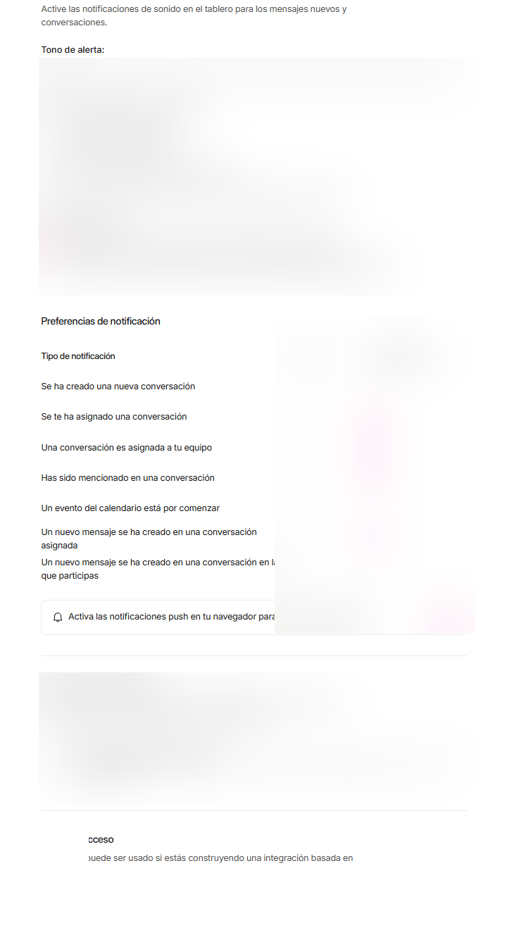 Cómo configurar alertas sonoras de conversaciones