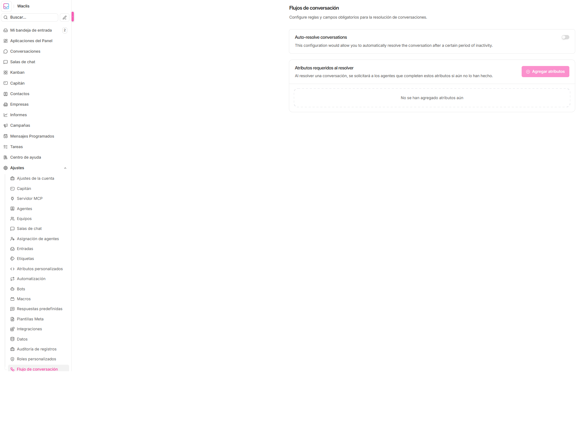 Referencia del flujo de resolución