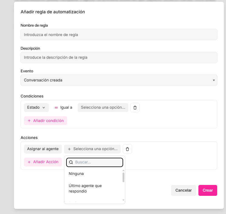 Cómo asignar responsables mediante automatizaciones